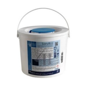 Panni preimpregnati detergenti multisuperficie Sanyblu secchiello