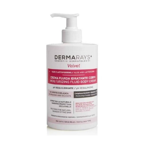 Velvet Crema fluida idratante corpo PH riequilibrante dermoprotettivo 500 ml