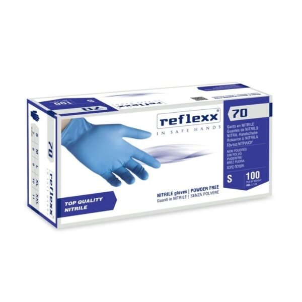 Guanto monouso nitrile s/p Reflexx N73 4,5 gr box 100 pz