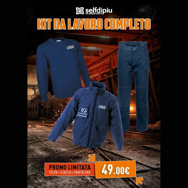 Kit da lavoro completo felpa+giacca+pantalone
