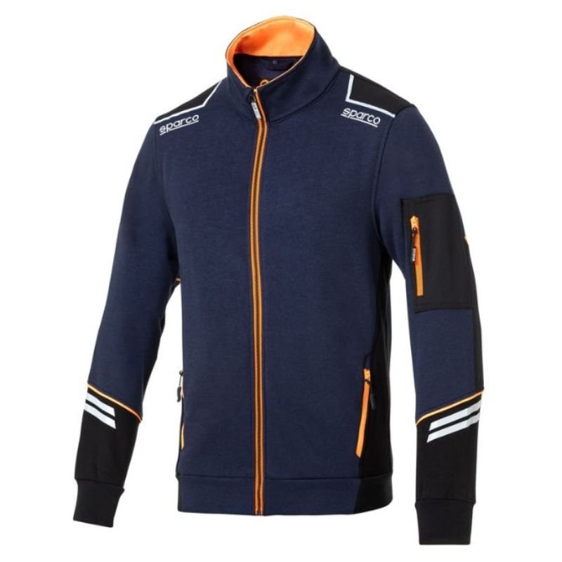 Felpa Sparco Alababa tech full zip 80% cotone 20% poliestere - int 100%  260g/m2