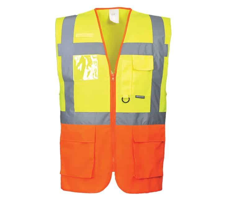 Gilet alta visibilità bicolore multitasca