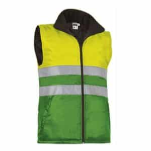Gilet alta visibilit&agrave; imbottitura interna 200 gr/m2  interno collo in pile, taschino interno