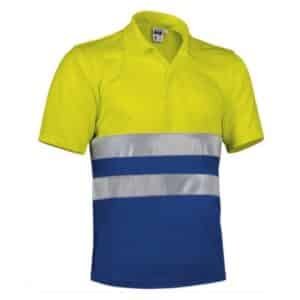 Polo combinata alta visibilit&agrave; 100% poliestere