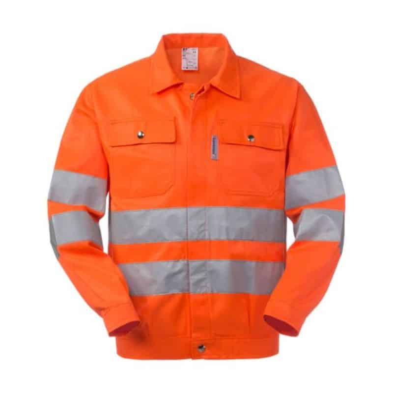 Giubbotto alta visibilità 35%poliestere 65% cotone 210 gr