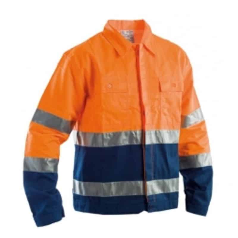 Giubbotto alta visibilità 35%poliestere 65% cotone 210 gr