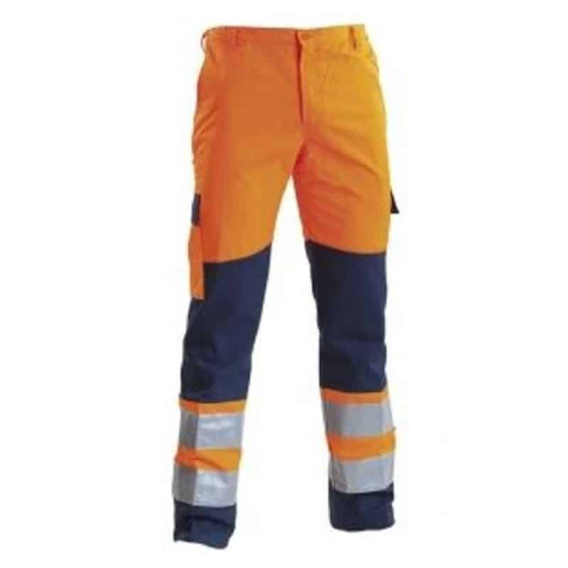 Pantalone alta visibilità bicolore 40% poliestere 60% cotone 260gr