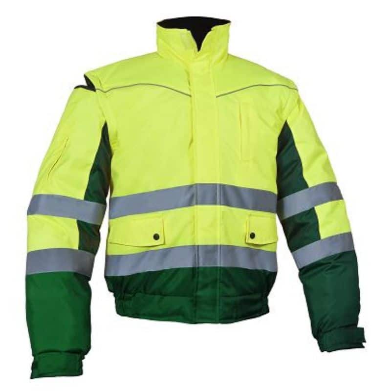Bomber bicolore Biker 3 in 1 impermeabile con maniche staccabili e cappuccio