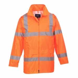 Giacca impermeabile anti pioggia 100% poliestere, rivestito PVC 200g