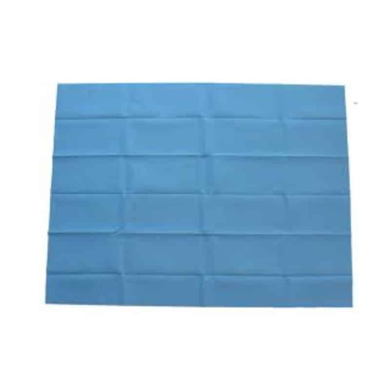 Telo chirurgico sterile in TNT biaccoppiato azzurro 75x90 imbustato singolarmente