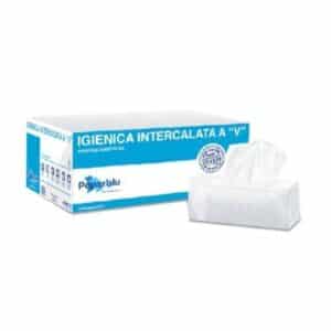 Carta igienica interfogliata pura cellulosa  conf. 9000 pz  2 veli 225x40