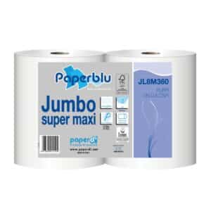 Carta igienica jumbo super Eco con pretaglio 6 rot.