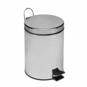 Pattumiera Bin Basic con pedale acciaio lt.5 dimensione 205 x 278