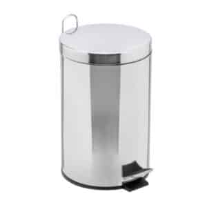 Pattumiera Bin Galva con pedale acciaio lt 12  dimensione 320 x 400