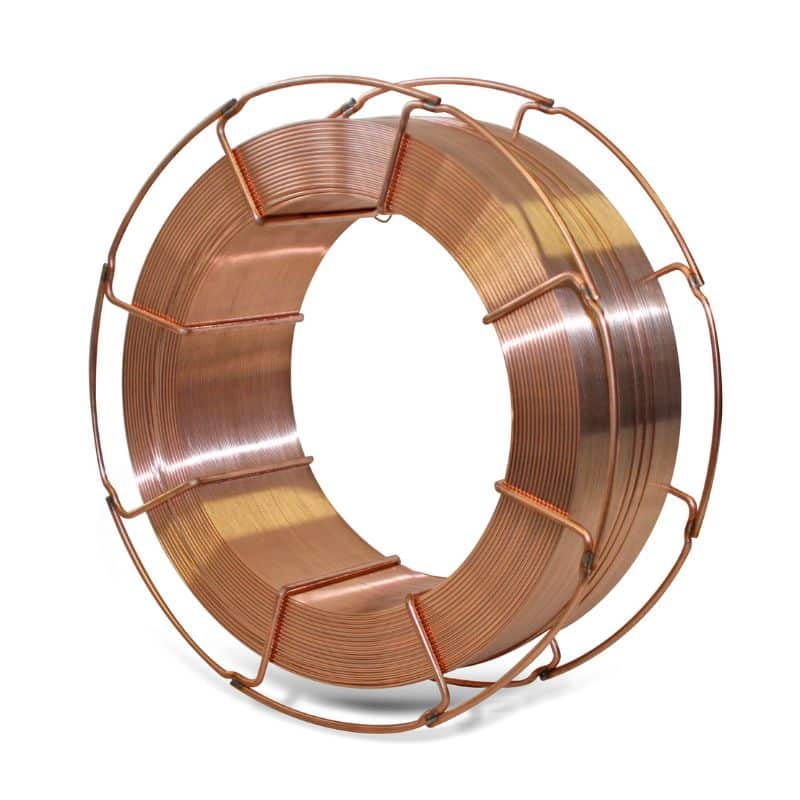 Filo per saldatura ok autrod 12.56 di acciaio al carbonio filo ramato 0,8 mm kg 15