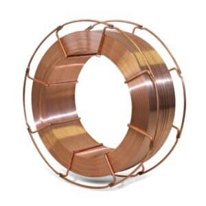 Filo per saldatura ok autrod 12.56 di acciaio al carbonio filo ramato 1,2 mm kg 18