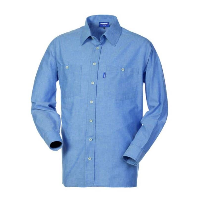 Camicia Chambray manica lunga 2 taschini 100 gr