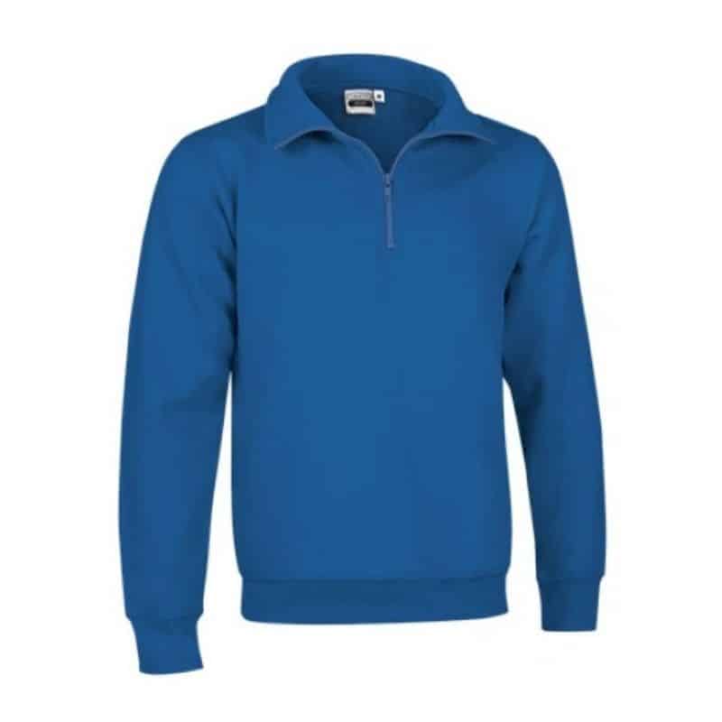 Felpa collo zip cotone/poliestere 280 gr