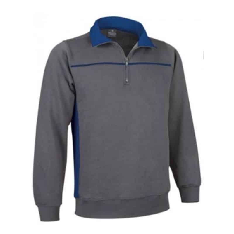 Felpa collo zip thunder collo alto 65% poliestere 35% cotone 310 gr