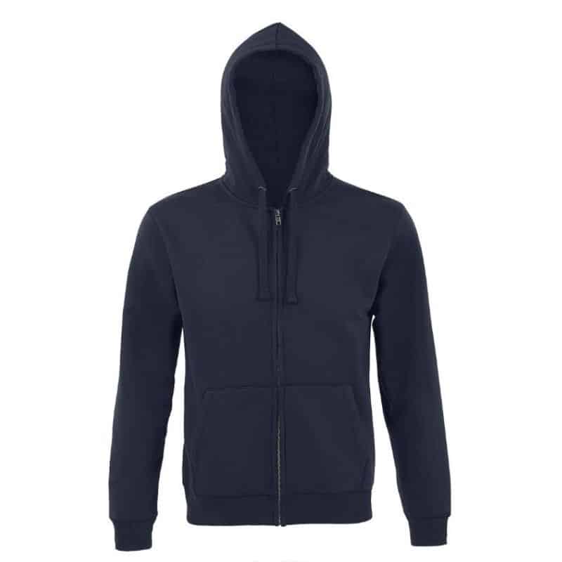 Felpa Sol's full zip con cappuccio 80% cotone Ringspun 20% poliestere