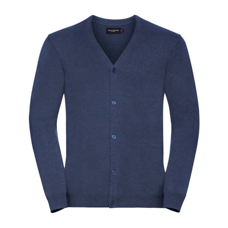 Cardigan uomo a manica lunga con scollo a V 50% cotone 50% acrilico
