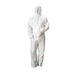 Tuta protettiva monouso in laminato cucita tipo 5B e 6B