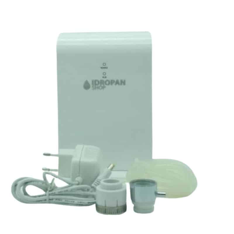 Produttore di acqua ozonizzata per uso domestico portatile da applicare direttamente al rubinetto di casa che non richiede installazione