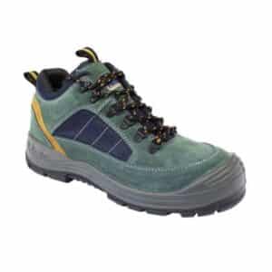 Scarpa alta pelle scamosciata, puntale lamina acciaio S1P SRC